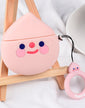 Pink Puff Case for AirPods 1 and 2